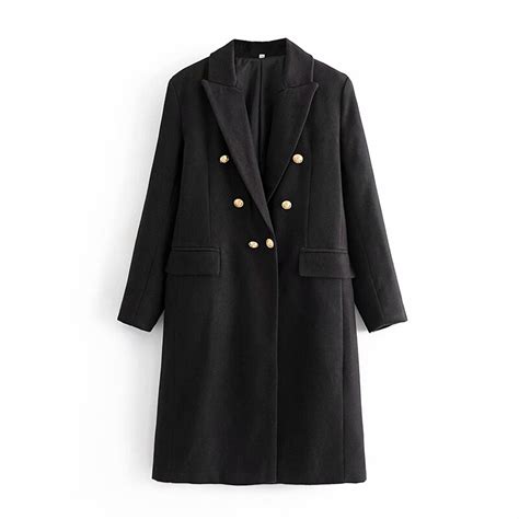 Za Vrouwen Herfst Windjack Trenchcoat Double Breas Grandado