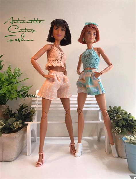 Fashion Dolls Couture Unlimited Two Different Pleated Shorts