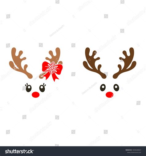 259 Rudolph Face Stock Vectors, Images & Vector Art | Shutterstock