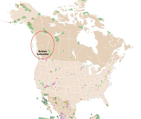 Interactive Map of British Columbia's National Parks and Provincial Parks