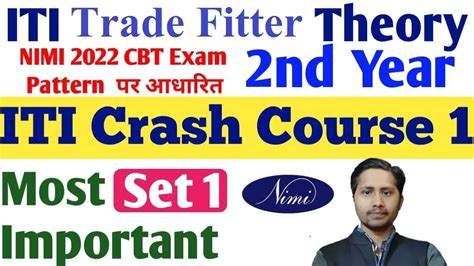 ITI Fitter 2nd Year CBT Exam Paper 2022 ITI Fitter Second Year Crash