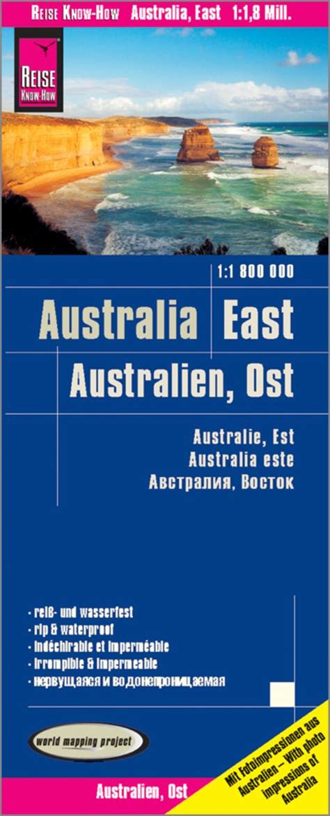 Reise Know How Landkarte Australien Ost Australia East 1 1 800 000