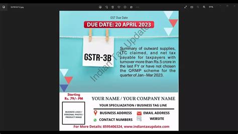 Due Date Gstr 3b March 2023 Due Date Extension Last Date For