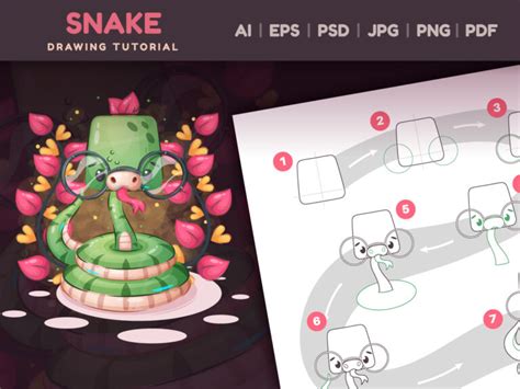 How To Draw Snake Step By Step Drawing Lesson Download Free Resource