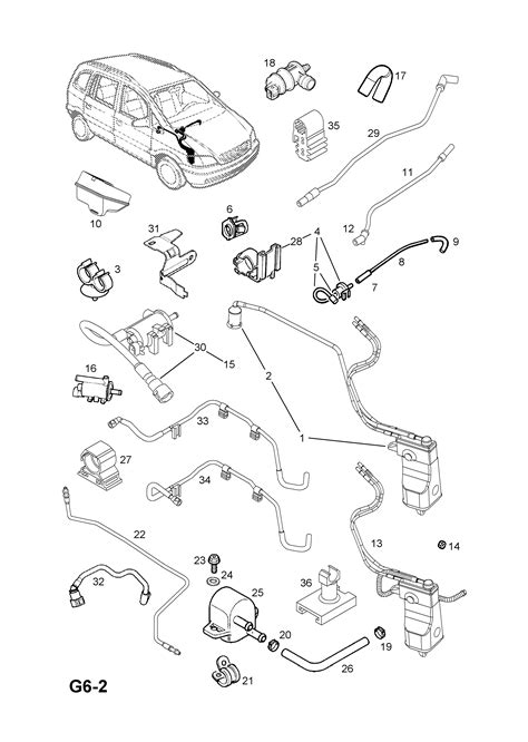 Opel ASTRA G ZAFIRA A Fuel Evaporation Tank Contd Opel EPC