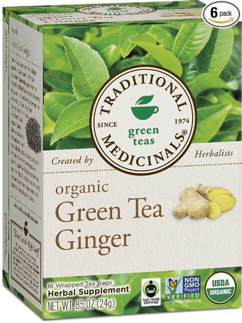 Traditional Medicinals Organic Green Tea Ginger Review