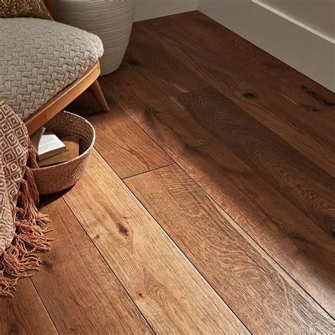 Farmhouse Golden Smoked Oak Brushed Lacquered Engineered Wood