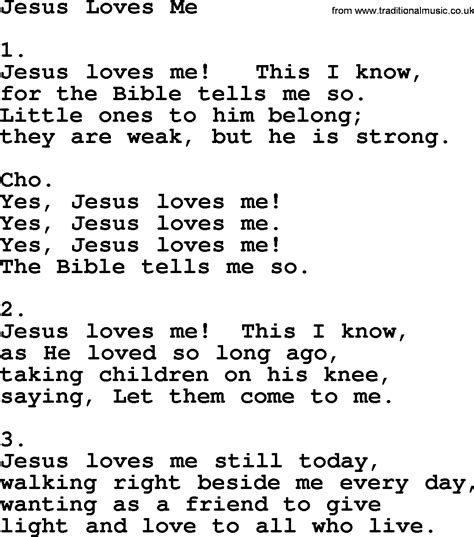 Jesus Loves Me Apostolic And Pentecostal Hymns And Songs Lyrics And Pdf