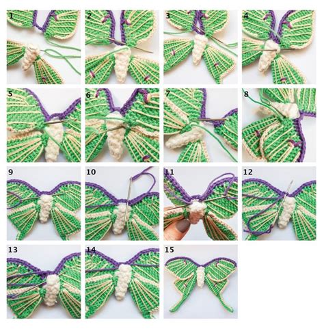 Luna Moth Crochet Pattern Stella S Yarn Universe Crochet Butterfly