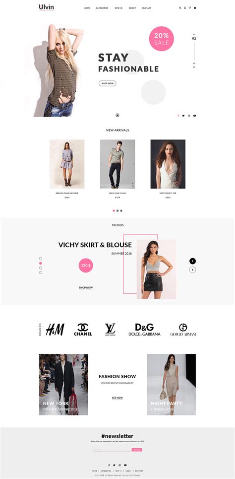 UI UX E-commerce Webdesign Template on Behance