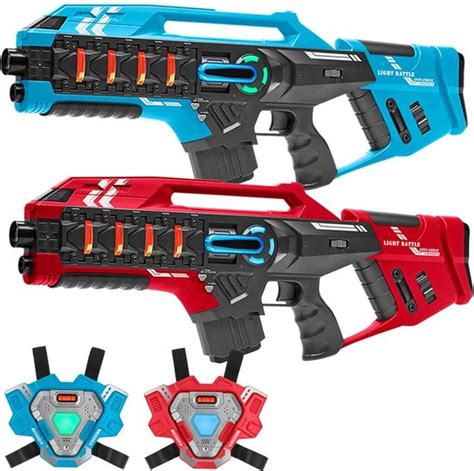 Light Battle Connect Mega Blaster Lasergame Set Laserguns