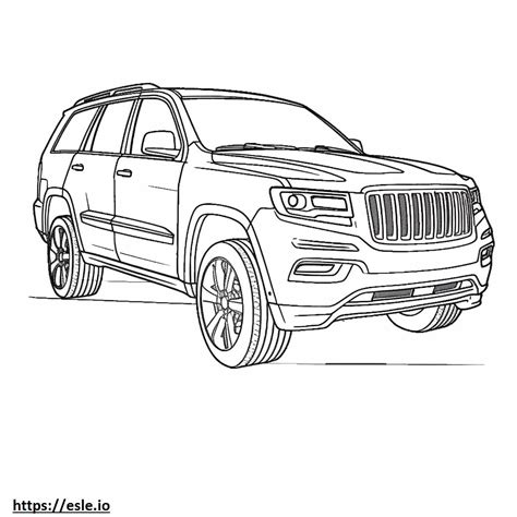 Jeep Grand Cherokee 4wd 2024 Coloring Page