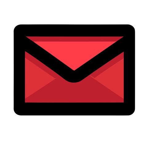 Rot Email Mail Symbol Transparent Hintergrund Png