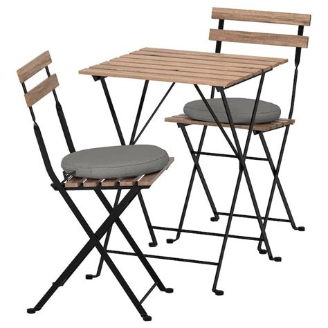 TÄrnÖ Bistro Set Outdoor Blacklight Brown Stainedfrösönduvholmen