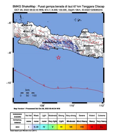 Gempa Bumi Di Cilacap Guncangannya Terasa Sampai Yogyakarta