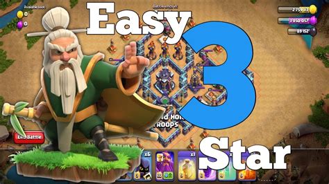 Easy Star The Goblin Warden Challenge Clash Of Clans Youtube