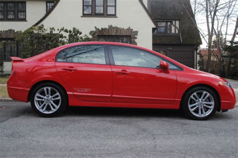 2007 Honda Civic Si Sedan Rallye Red Low Miles 25k