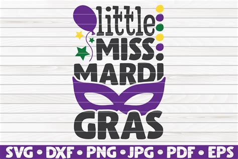 Little Miss Mardi Gras Graphic By Mihaibadea95 · Creative Fabrica