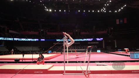 Janik Gabriela Pol 2015 Artistic Worlds Qualifications Uneven Bars Youtube