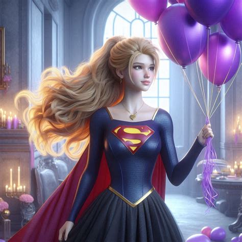 Princess Supergirl Violet Balloons 5 By Xavierdoranai On Deviantart