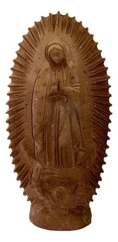 Virgen De Guadalupe Escultura Artesanal En Cantera Caf Cm En Venta