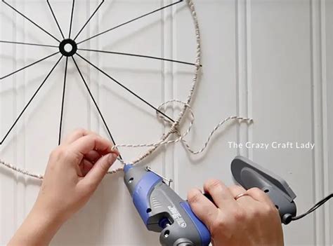 Diy Floral Bike Wheel Wreath With A Dollar Store Wreath Form Dollar