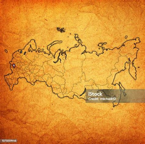 oryol oblast  map  administrative divisions  russia stock illustration  image