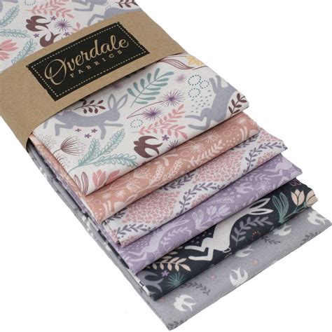 Fat Quarters Spring Hares Pastel Overdale Fabrics