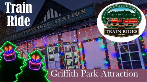 Griffith Park Train Ride - Holiday Lights | theFUNnelCakeBlog