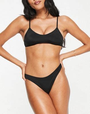 Monki Bikini En Tissu Recycl Noir Asos