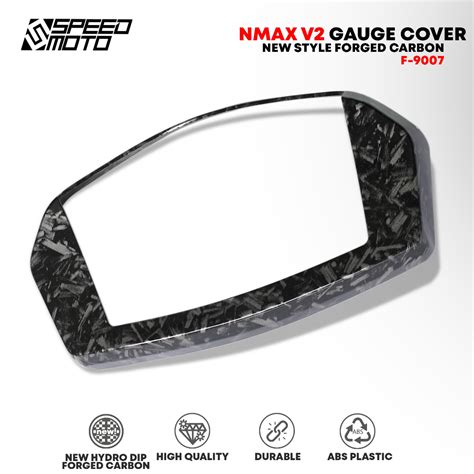 Nmax V Speedometer Gauge Panel Cover Hydro Dip Forged Carbon Garnish