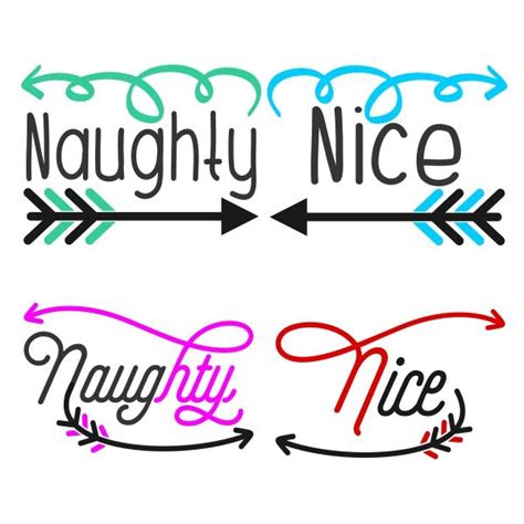 Naughty And Nice Cuttable Designs Apex Embroidery Designs Monogram