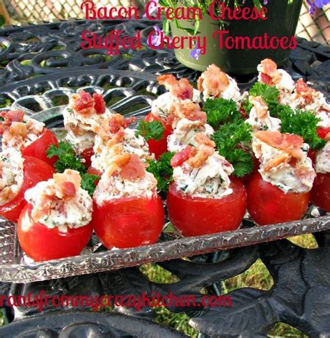 Bacon Cream Cheese Stuffed Cherry Tomatoes Recipe