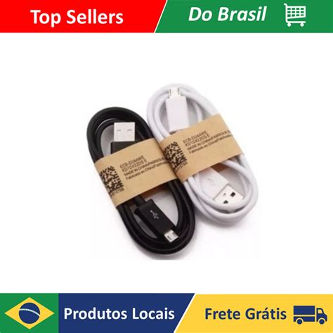 Cabo Usb V Cm Pode Ir Branco Ou Preto Carrega E Faz Transfer Ncia