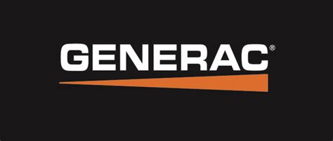 White_Generac_Logo_with_Orange_Powerbar_overblack_ - P3 Generator Services