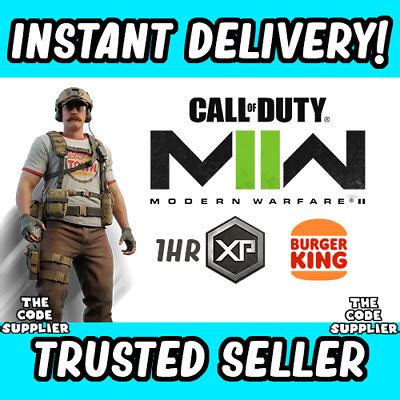 COD MW2 Burger King Town Operator Skin 2XP Grelly UK