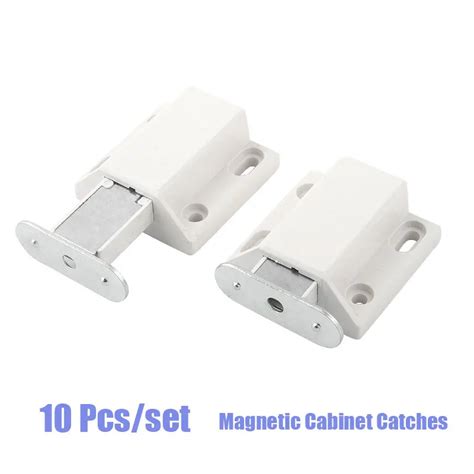 10 Pcs Magnet Latch Lock Set For Kitchen Wooden Door Magnetic Cabinet