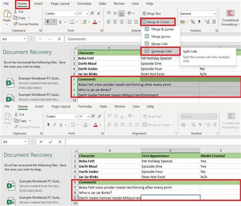 How To Merge Unmerge And Split Cells In Excel Make Information Stand