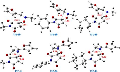 B3LYP D3 6 31G D Optimized Gas Phase Geometries Of The TSs The