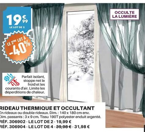 Promo Rideau Thermique Et Occultant Chez Shopix Icatalogue Fr