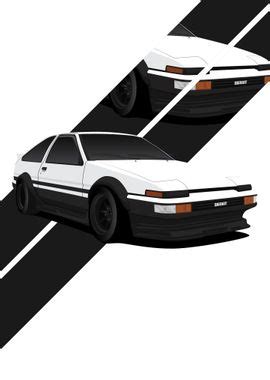 Toyota AE86 Poster Picture Metal Print Paint By Ahmad Nur Ihsan