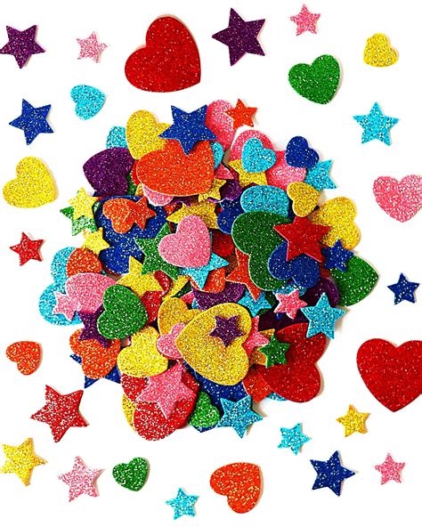 Glitter Stars And Hearts