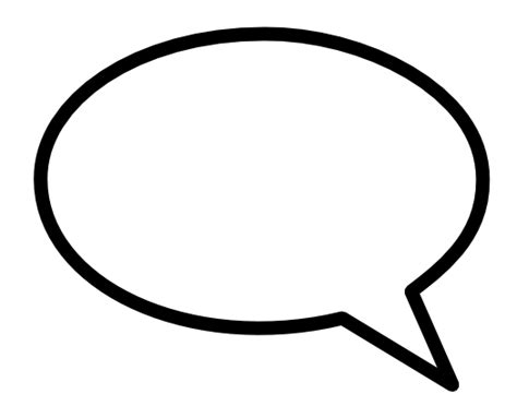 Speech Balloon Simple Left Blankscalloutsovalcalloutspeech