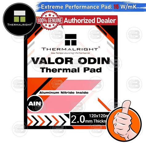 [coolblasterthai] Thermalright Valor Odin Thermal Pad Aluminum Nitride 120x120 Mm 2 0 Mm 15