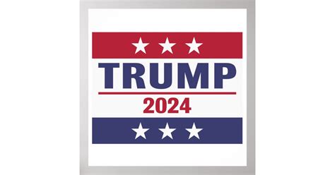 Large Trump 2024 Poster Zazzle