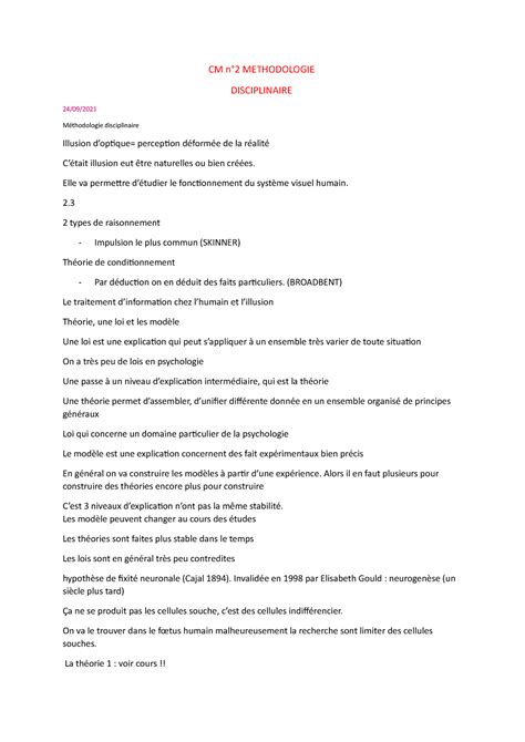 CM1 N Methodologie Disciplinaire CM N2 METHODOLOGIE DISCIPLINAIRE 24