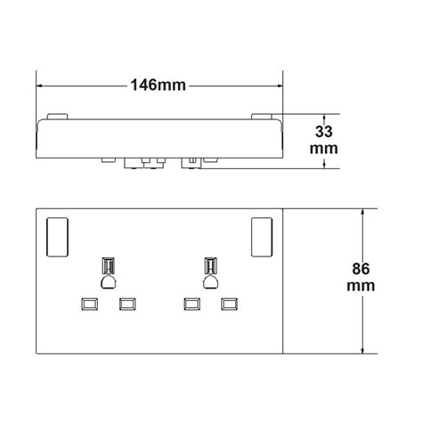 Gang Conversion Socket Sgd Lighting Irelands Lighting