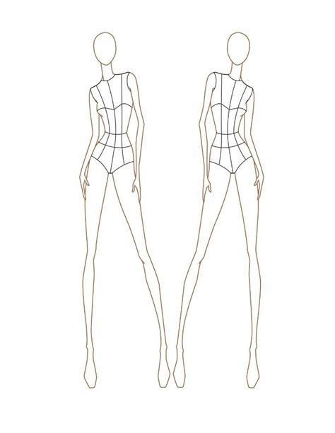 Photo Croqui 032 TO PRINT Pinterest Sketches Fashion Figures