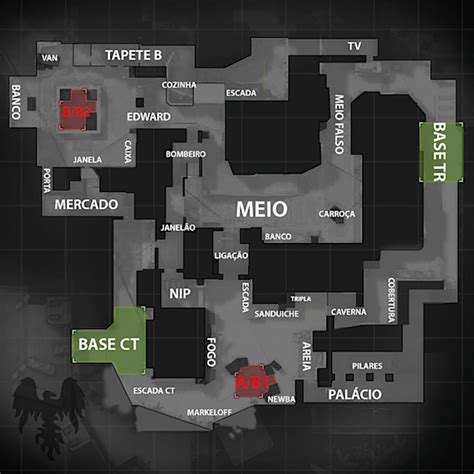 Mapas CS GO Aprenda os nomes das posições Jogos Tecnoblog