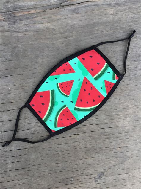 Watermelon Face Mask Reusable Cotton Face Mask With Elastic Ear Loop